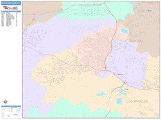 Thousand Oaks Digital Map Color Cast Style